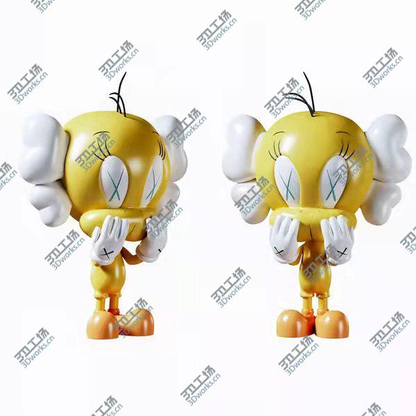 3D打印模型 Kaws 小鳥(niǎo)款